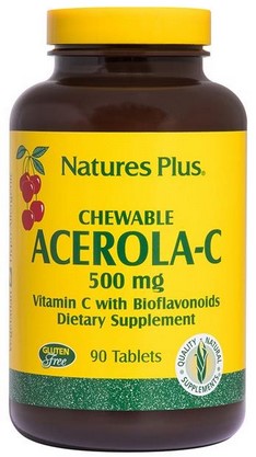 Natures Plus Acerola-C 500 Mg Chewable 90      TEMPORARILY UNAVAILABLE