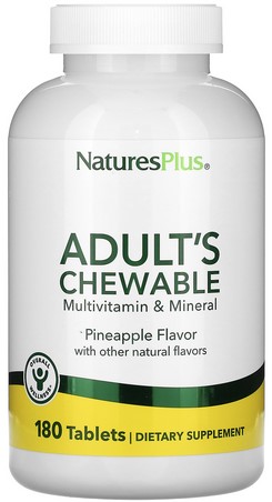 Natures Plus Adult Chewable Multi Pineapple 180