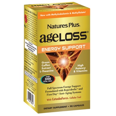 Natures Plus Ageloss Energy Support Vegetarian Capsule 90  TEMPORARILY UNAVAILABLE