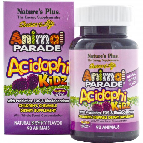 Natures Plus Animal Parade Acidophikidz Chewable 90