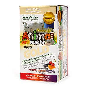 Natures Plus Animal Parade Gold Assorted Chewable 120