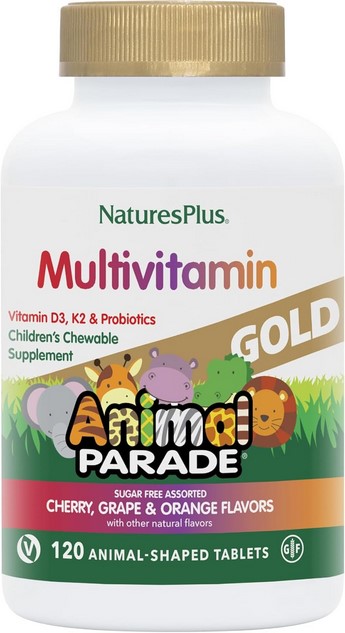 Natures Plus Animal Parade Gold Assorted Chewable 120