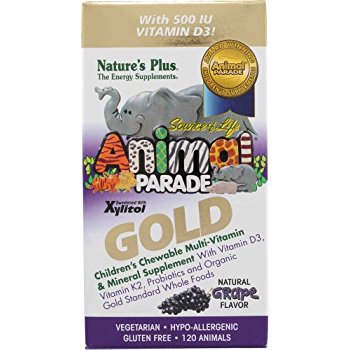 Natures Plus Animal Parade Gold Grape Chewable 120