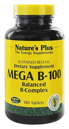 Natures Plus Mega B-100 Complex Slow Release Tablet 180   TEMPORARILY UNAVAILABLE
