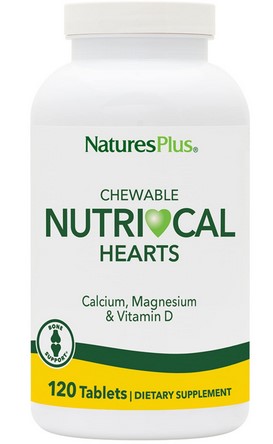 Natures Plus Nutri-Cal Hearts Chewable 120      TEMPORARILY UNAVAILABLE