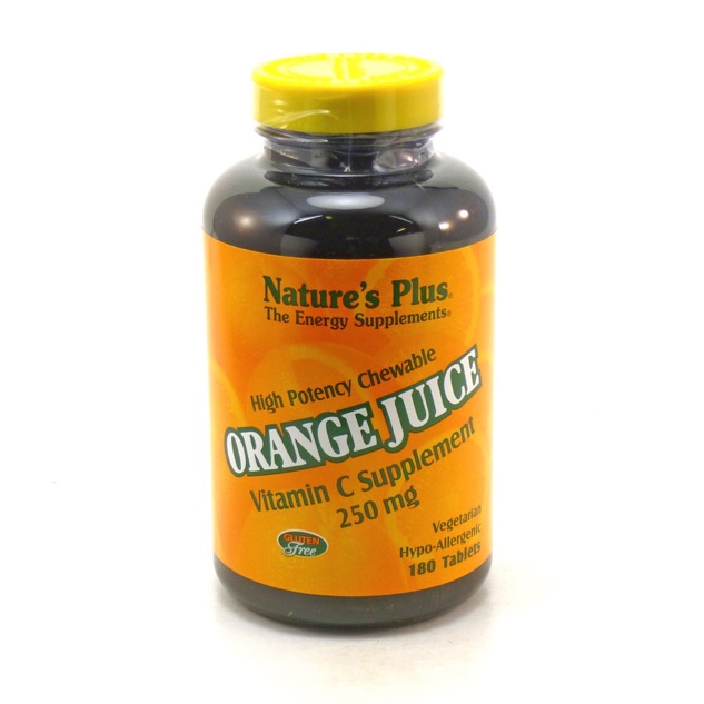 Natures Plus Orange Juice C 250 Mg Chewable 180  TEMPORARILY UNAVAILABLE