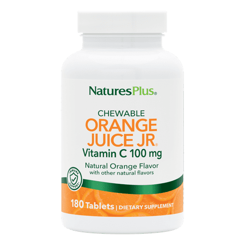 Natures Plus Orange Juice Jr 100 Mg Chewable 180