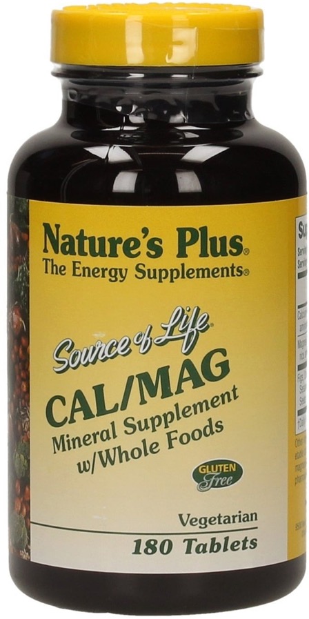 Natures Plus Sol Cal/Mag 500-250 Mg Tablet 180