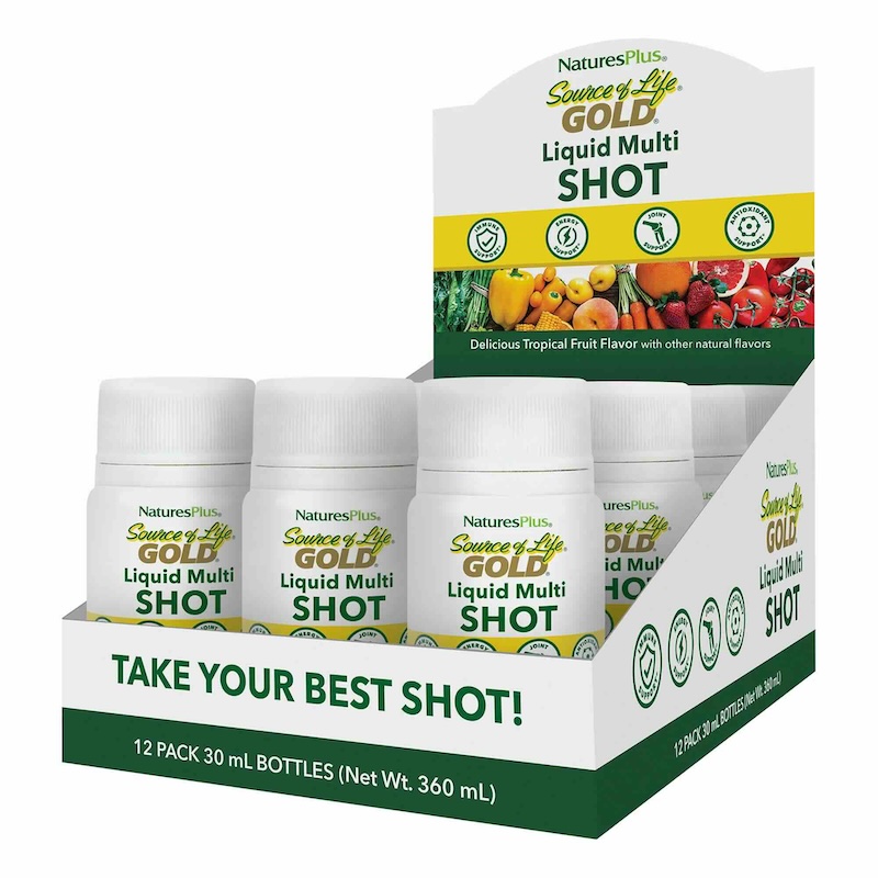 Nature's Plus - Source of Life GOLD Shot 12 - 1fl oz Tropical Fruit