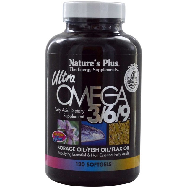 Natures Plus Ultra Omega 3/6/9 1,200 Mg S/G 120