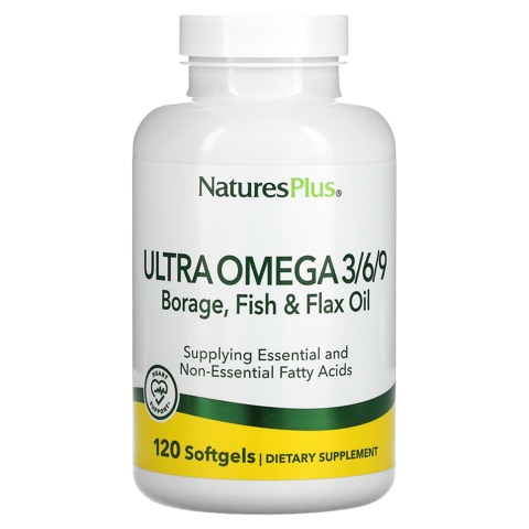 Natures Plus Ultra Omega 3/6/9 1,200 Mg S/G 120