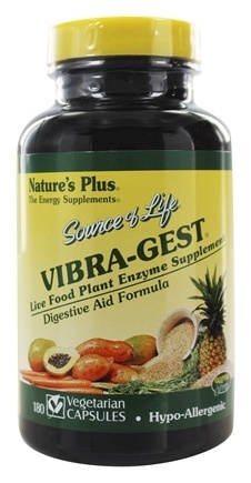 Natures Plus Vibra-Gest Plant Enzymes Vegetarian Capsule 180