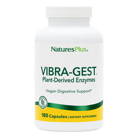 Natures Plus Vibra-Gest Plant Enzymes Vegetarian Capsule 180