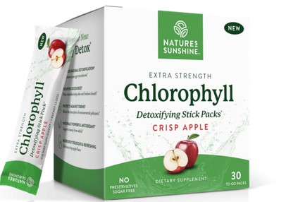 Nature's Sunshine Chlorophyll Detoxifying Crisp Apple 30 stick-pack