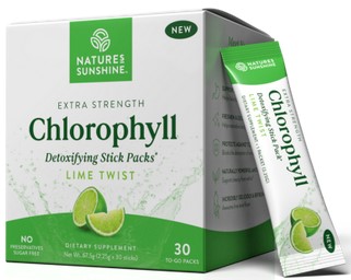 Nature's Sunshine Chlorophyll Detoxifying Lime Twist 30 stick-pack