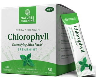 Nature's Sunshine Chlorophyll Detoxifying Spearmint 30 stick-pack