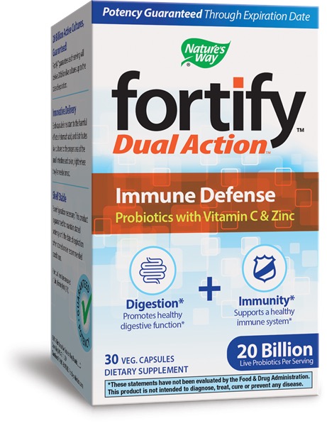 Nature's Way fortify Dual Action Immune Defense 20 Billion 30 Vegetarian Capsules