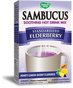 Nature's Way Sambucus Hot Drink Honey Lemon-Berry 10 Pkts-OUT OF STOCK