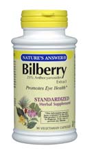 Natures Answer Bilberry Standardized 90 vegicaps