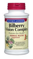 Natures Answer Bilberry Vision Complex 60 vegicaps