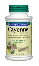 Natures Answer Cayenne Pepper Fruit 90 caps