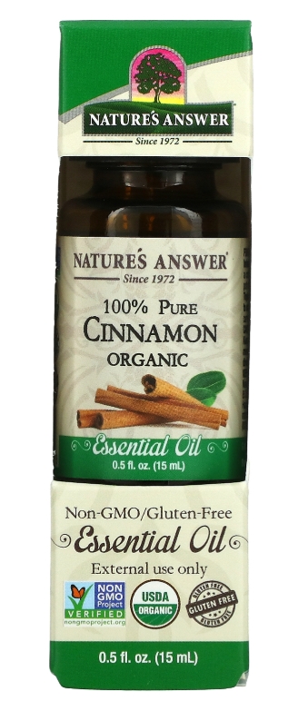 Natures Answer Essential Oil Organic Cinnamon 0.5 Oz