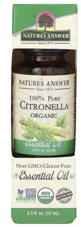 Natures Answer Essential Oil Organic Citronella 0.5 Oz