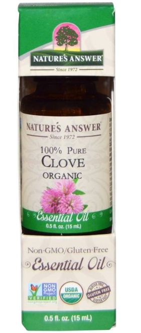 Natures Answer Essential Oil Organic Clove 0.5 Oz