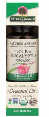 Natures Answer Essential Oil Organic Eucalyptus 0.5 Oz