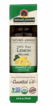 Natures Answer Essential Oil Organic Lemon 0.5 Oz