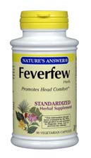 Natures Answer Feverfew Herb Standardized 90 vegicaps
