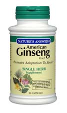 Natures Answer Ginseng Root American 90 caps      TEMPORARILY UNAVAILABLE