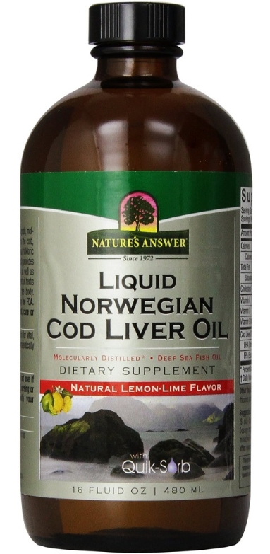 Natures Answer Liquid Norwegian Cod Liver Oil 16 oz