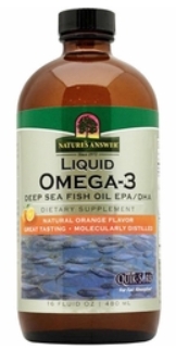 Natures Answer Liquid Omega 3 Deep Sea Fish Oil EPA/DHA 16 oz