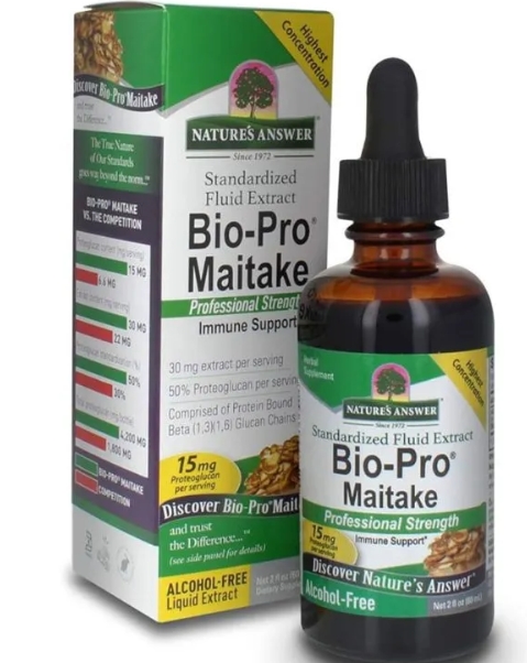 Natures Answer Maitake Bio-Beta-Glucan Alcohol Free Extract 2 oz