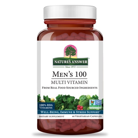 Natures Answer Men's 100 Real Food Multi-Vitamins 60 Caps