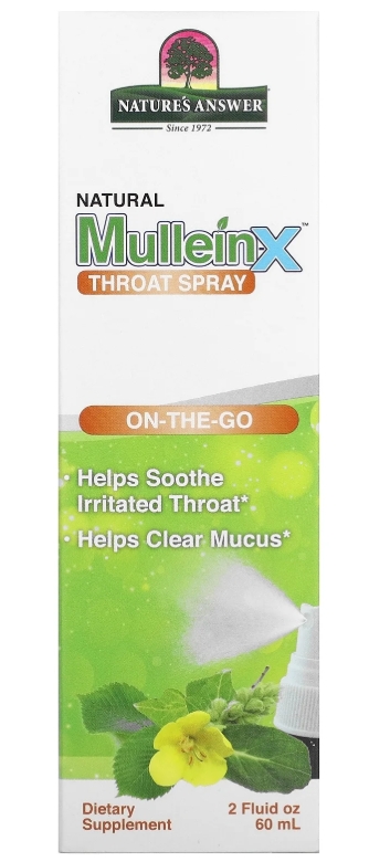 Natures Answer Mullein X Throat Spray 2 Fl Oz