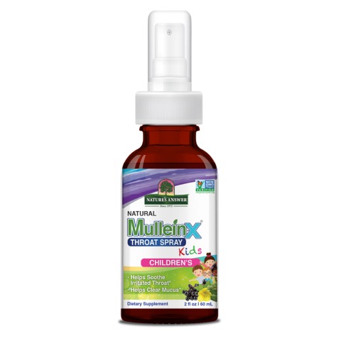 Natures Answer Mullein-X Throat Spray for Kids 2 fl oz