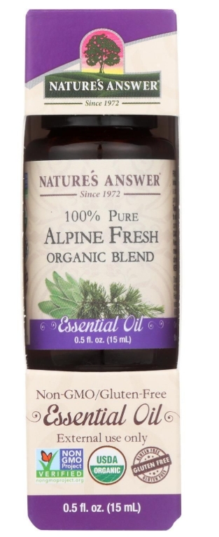 Natures Answer Organic Alpine Fresh Essential Oil Blend 0.5 oz.