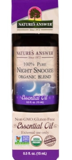Natures Answer Organic Night Snooz Essential Oil Blend 0.5 oz.