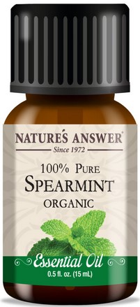 Natures Answer Organic Spearmint Essential Oil 0.5 oz.