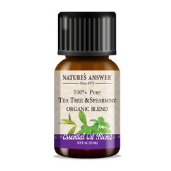 Natures Answer Organic Tea Tree & Spearmint Essential Oil Blend 0.5 oz.