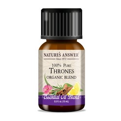 Natures Answer Organic Thrones Essential Oil Blend 0.5 oz.