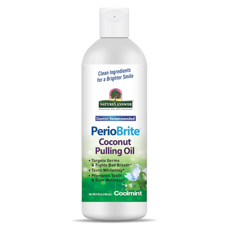 Natures Answer Periobrite Coconut Pulling Oil 8 Fl Oz