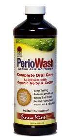 Natures Answer PerioWash Alchol Free Mouthwash Cinamint 16 oz