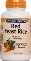 Natures Answer Red Yeast Rice 600mg 90 caps