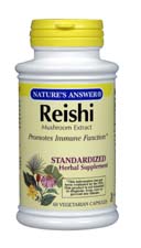 Natures Answer Reishi Mushroom Standardized 60 vegicaps