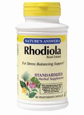Natures Answer Rhodiola Standardized Root Extract 60 vegicaps