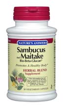 Natures Answer Sambucus & Maitake Bio-Beta-Glucan 30 vegicaps