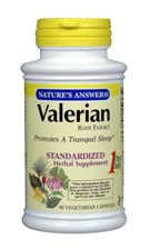 Natures Answer Valerian Root Standardized 90 vegicaps